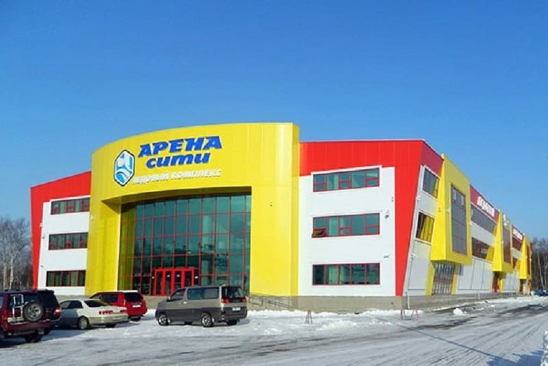 Физкультурно-оздоровительный комплекс «Арена Сити» с ледовым манежем размерами 39,50x98,00x11,70 м