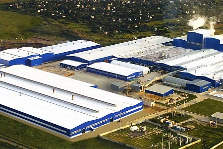 Завод по производству керамической плитки Kerama Marazzi (ОАО "КМ Груп"). Здание склада сырья (керамическая плитка) размерами 42,00х64,00х8,0 м